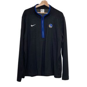 Nike NBA Golden State Warriors 1/2 Zip Long Sleeve Pullover Mens XL Sri-Fit Logo